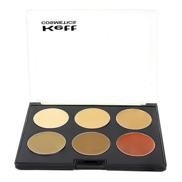 Kett Fixx Creme Pro Palette Olive Series - Professional Makeup Palette for Contouring & Highlighting - Perfect for Bridal, Photography & Stage Makeup