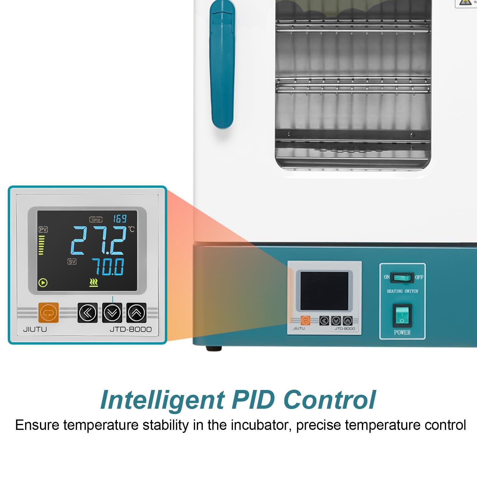 20L Scientific Lab Incubator with Digital PID Control (RT-300℃) | High-Quality Materials for Laboratories, Hospitals & Universities | Ideal for Cell Culture, Microbiology & Research Experiments