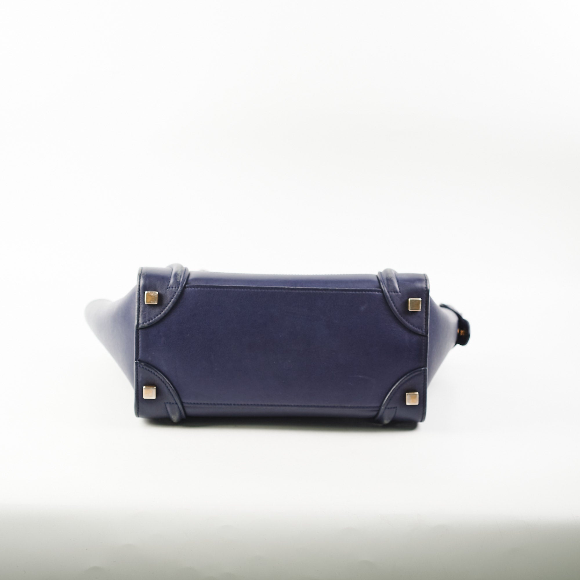 Celine Micro Luggage Bag in Navy Blue | Premium Leather Crossbody Handbag for Women | Perfect for Work, Travel & Everyday Use