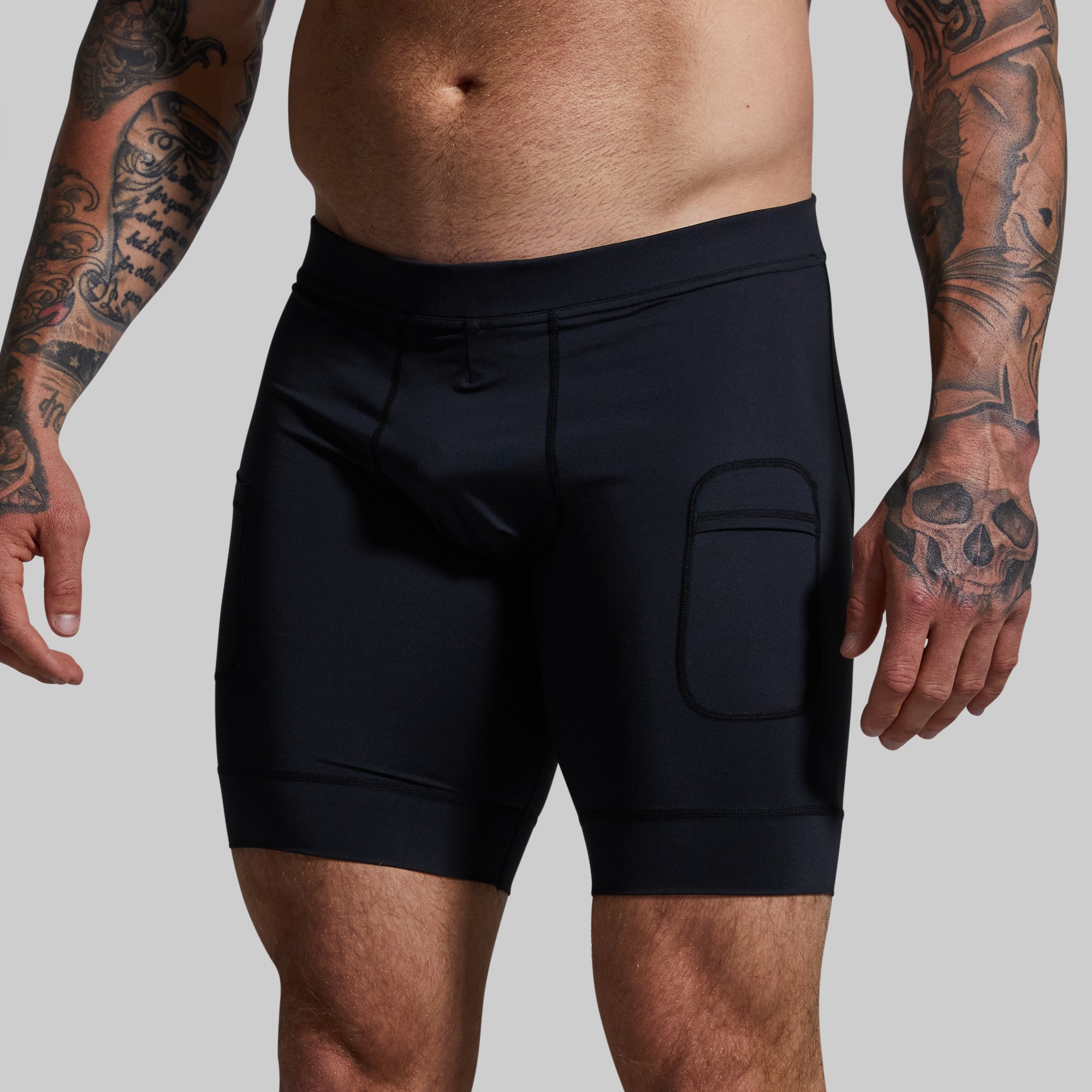 Best Men's Compression Shorts for Running & Workout - Breathable & Moisture-Wicking Black Athletic Shorts - Ideal for Gym, Cycling & Sports Recovery