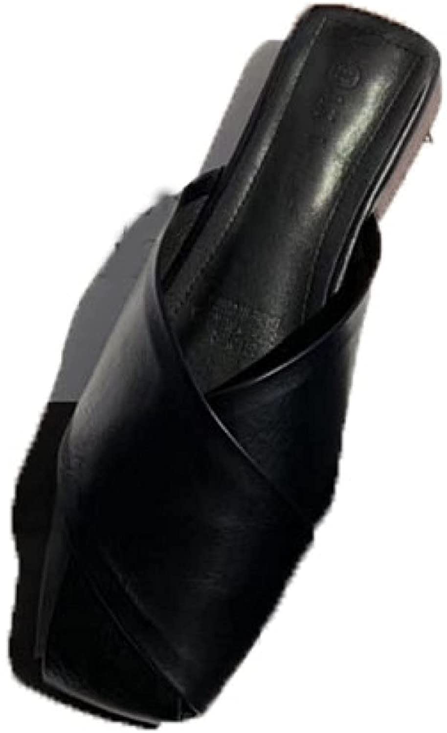 Women's PU Leather Mules - Square Toe Slip-On Loafers with Hollow Out Design for Comfort & Style | Perfect for Casual Wear, Office & Everyday Outfits