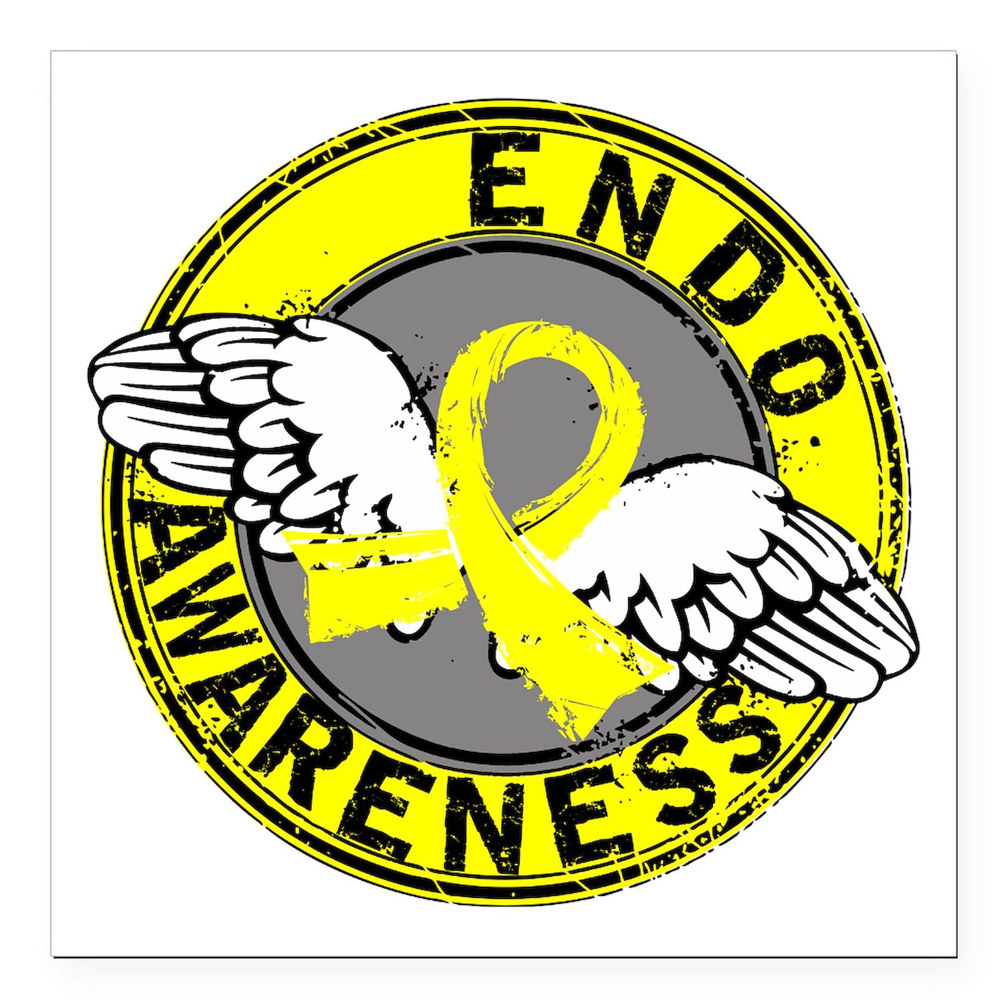 3x3 Inch Endometriosis Awareness Square Car Magnet - Strong Magnetic Bumper Display for Cars, Trucks & Vehicles - Show Support for Women's Health Causes