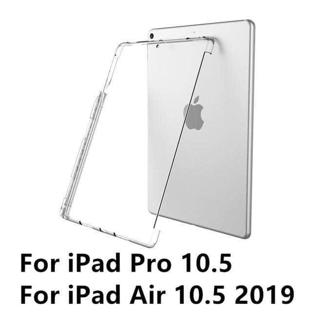 Premium iPad Air 3 Case with Pencil Holder - Slim TPU Silicone Back Cover, Smart Keyboard Compatible - Perfect for Work, Study & Creative Projects
