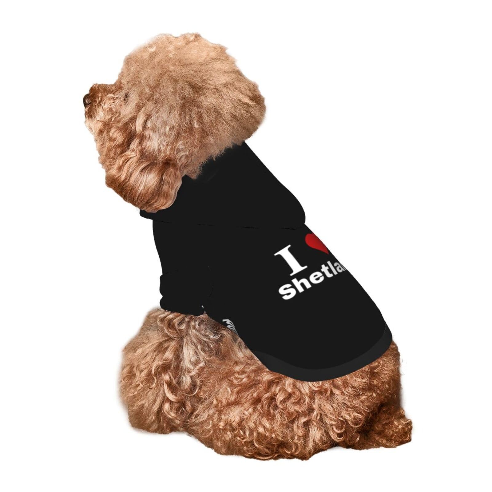 **Shetland Dog Sweater Winter Pet Hoodie - Cozy Fleece Dog Clothes for Small & Medium Breeds - Perfect for Cold Weather Walks & Indoor Comfort**