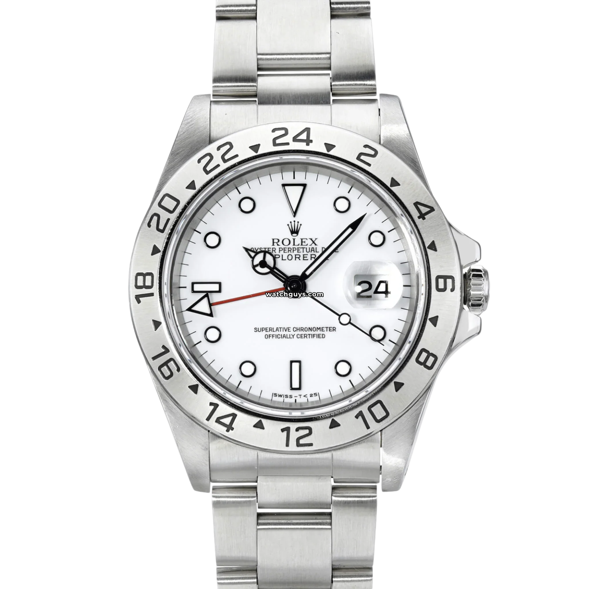 Rolex Explorer II 16570 Polar White Dial Stainless Steel Men's Watch - Luxury Sports Timepiece for Outdoor Adventures & Travel