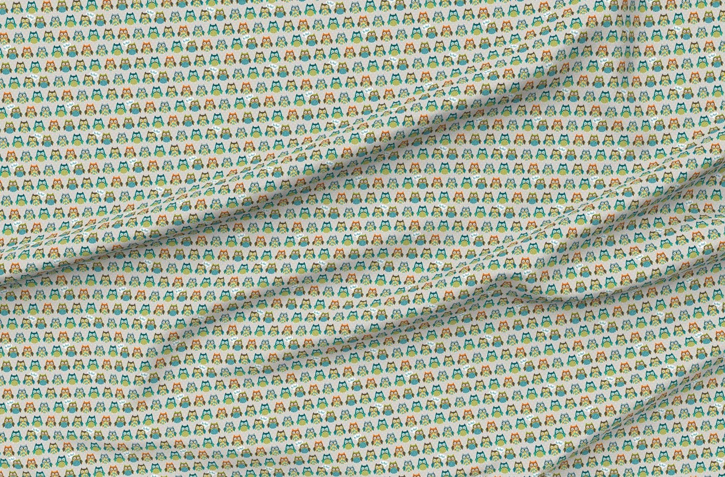Owl Printed Satin Fabric by The Yard - Premium Sewing Material for Apparel, Lining, Fashion, Blankets & Home Decor | Perfect for DIY Crafts, Quilting & Upholstery Projects