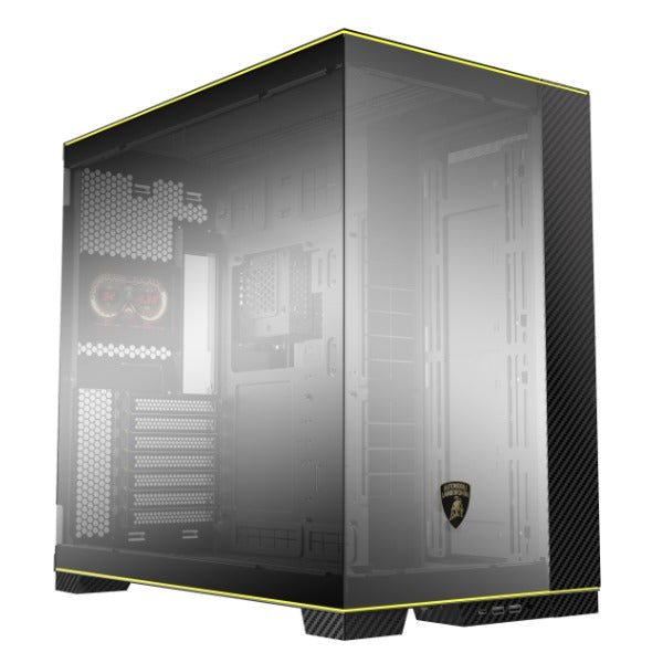 O11D EVO RGB PC Case - Lamborghini Edition - Premium Gaming Computer Case with RGB Lighting for Custom PC Builds - Perfect for Gaming Setups & Workstations