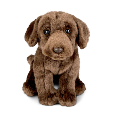 Soft Chocolate Labrador Puppy Plush Toy 20cm - Cute Stuffed Animal for Kids, Gift & Home Decor | Perfect for Cuddling, Nursery Decor and Dog Lover Gifts
