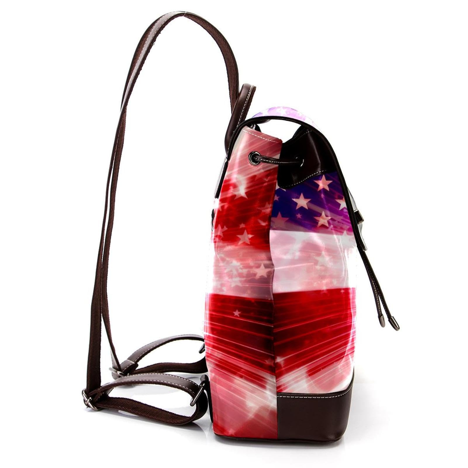 American Flag Football Backpack for Women & Men - Durable Travel Backpack for Hiking, School & Sports | USA Patriotic Design