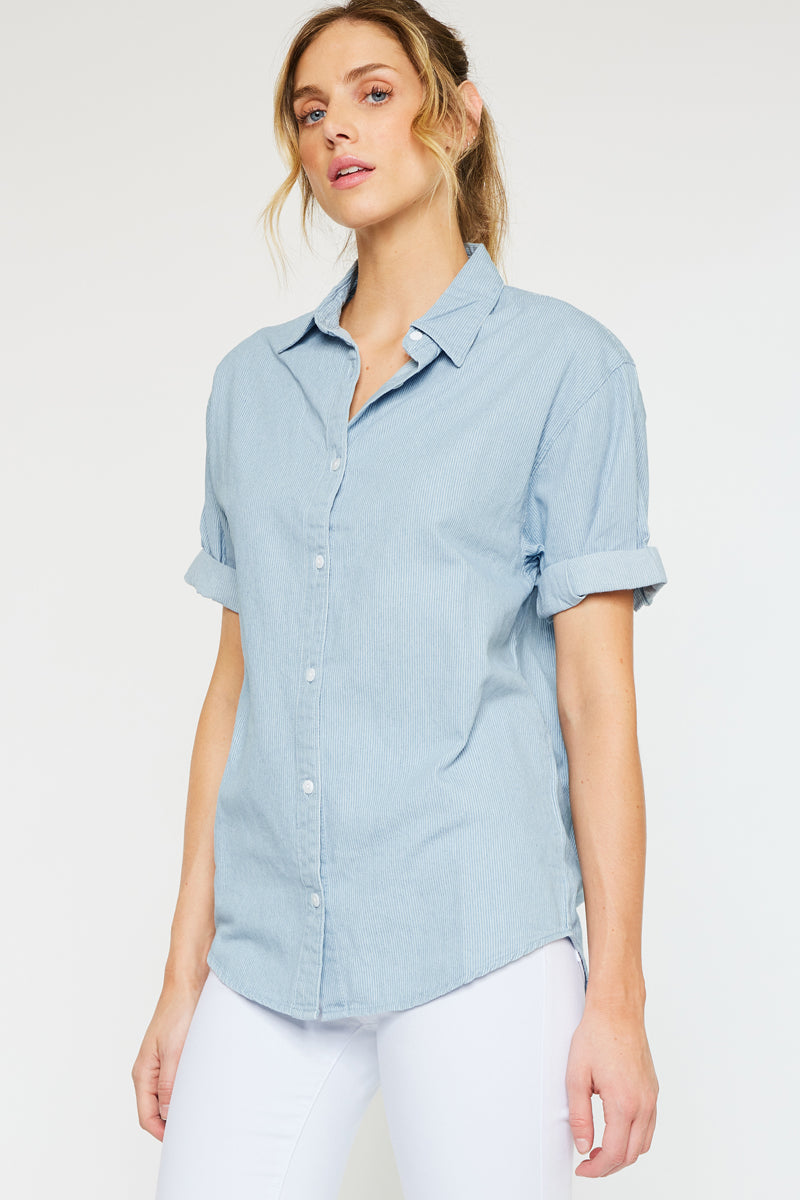 Cameron Loose Fit Shirt for Men - Comfortable Casual Button Down Shirt with Relaxed Fit - Perfect for Office, Travel & Everyday Wear
