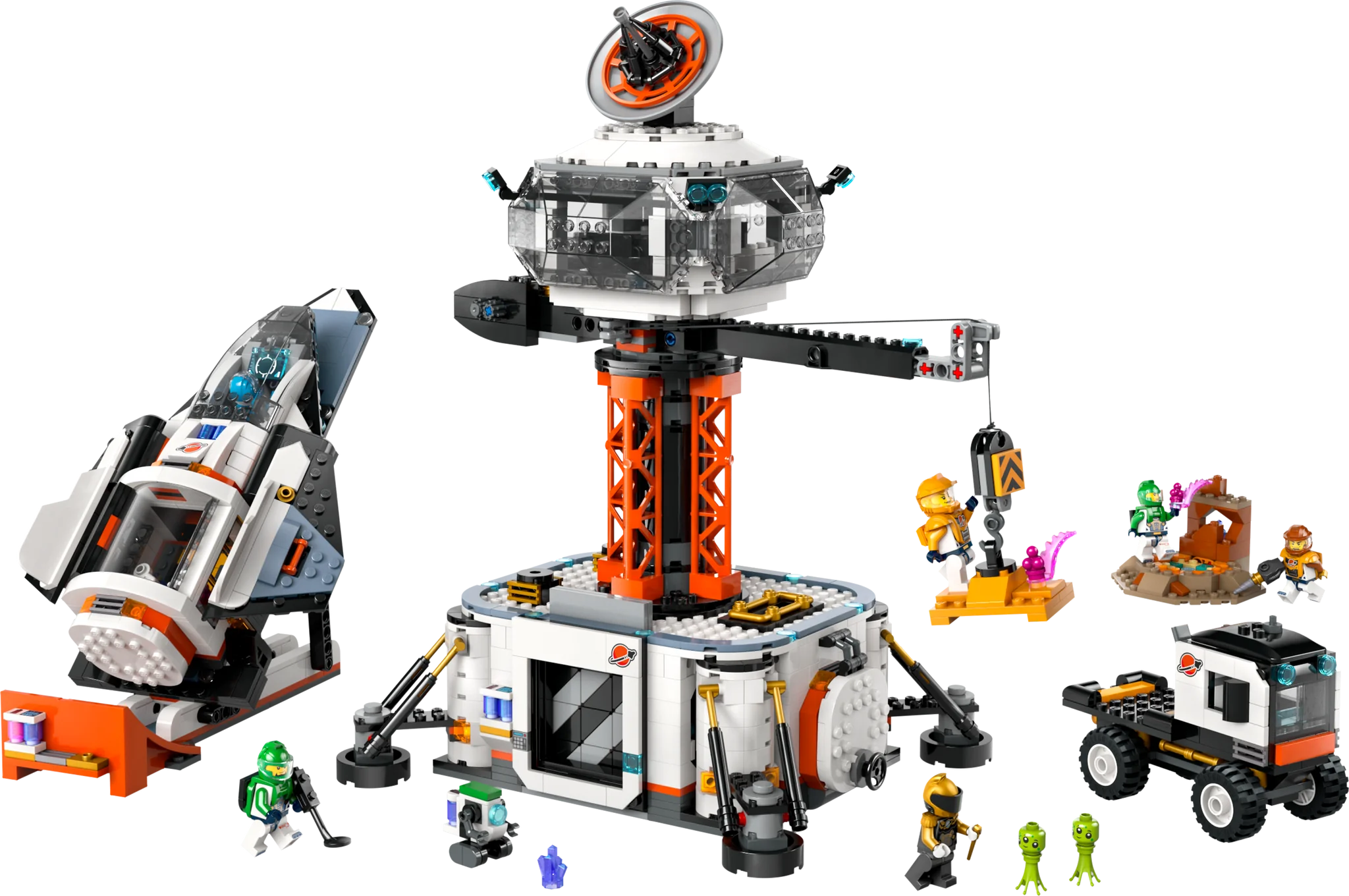 LEGO® City Space Base & Rocket Launchpad Building Set - STEM Toy for Kids Ages 6+ | Creative Play, Space Exploration & Rocket Launch Scenes