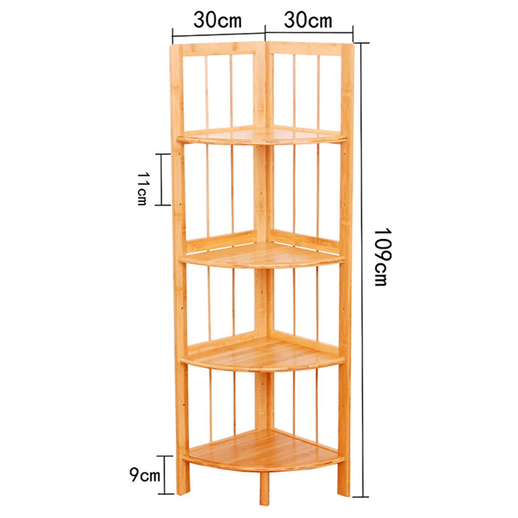 Bamboo Plant Stand Shelf - 5-Tier Flower Pot Holder, Multi-Layer Storage Rack for Indoor Plants, Books & Decoration | Perfect for Balcony, Bedroom & Living Room Organization