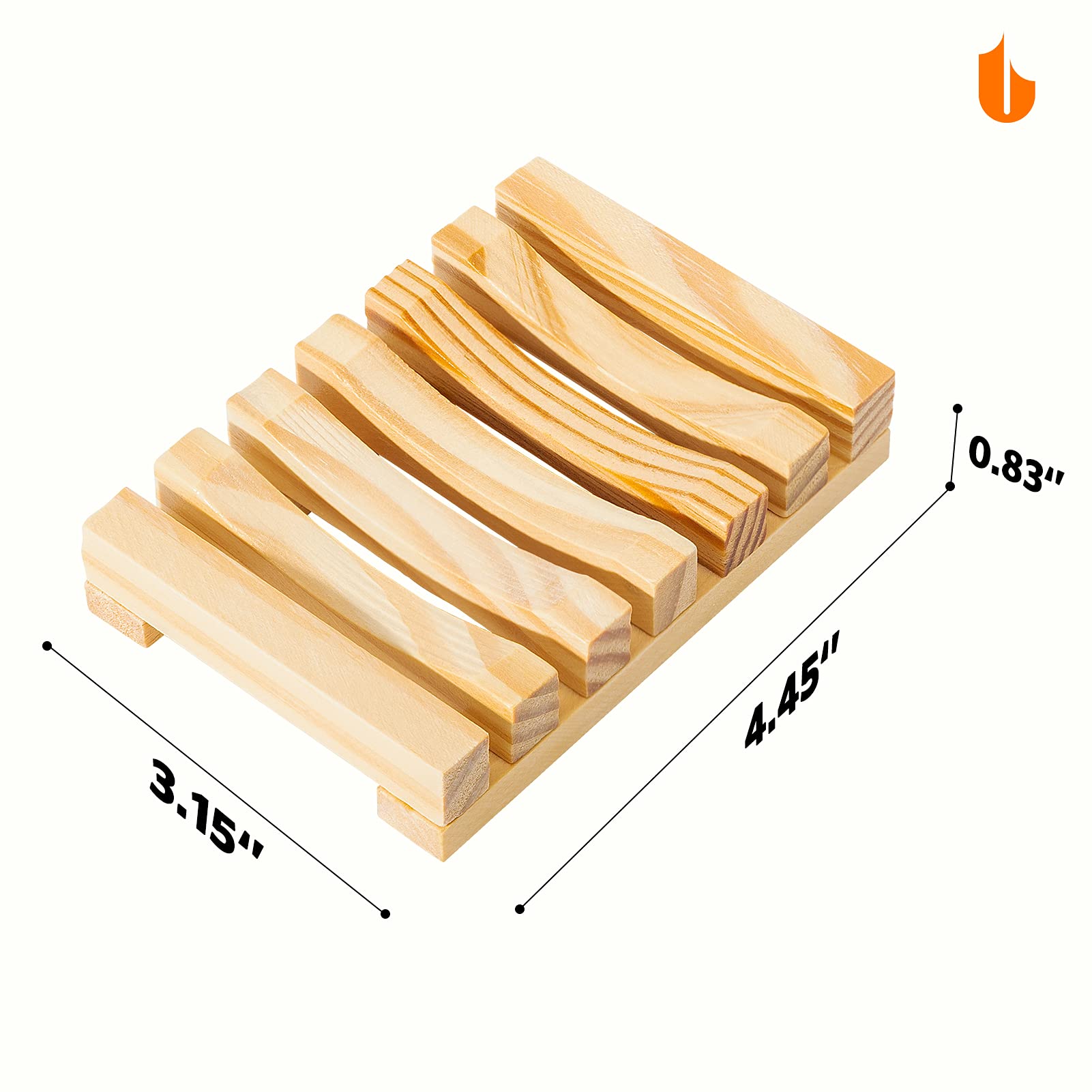 Eco-Friendly Natural Wooden Soap Dish Holder - Biodegradable Bathroom Soap Tray, Plastic-Free & Zero Waste - Perfect for Sustainable Living, Spa & Home Decor