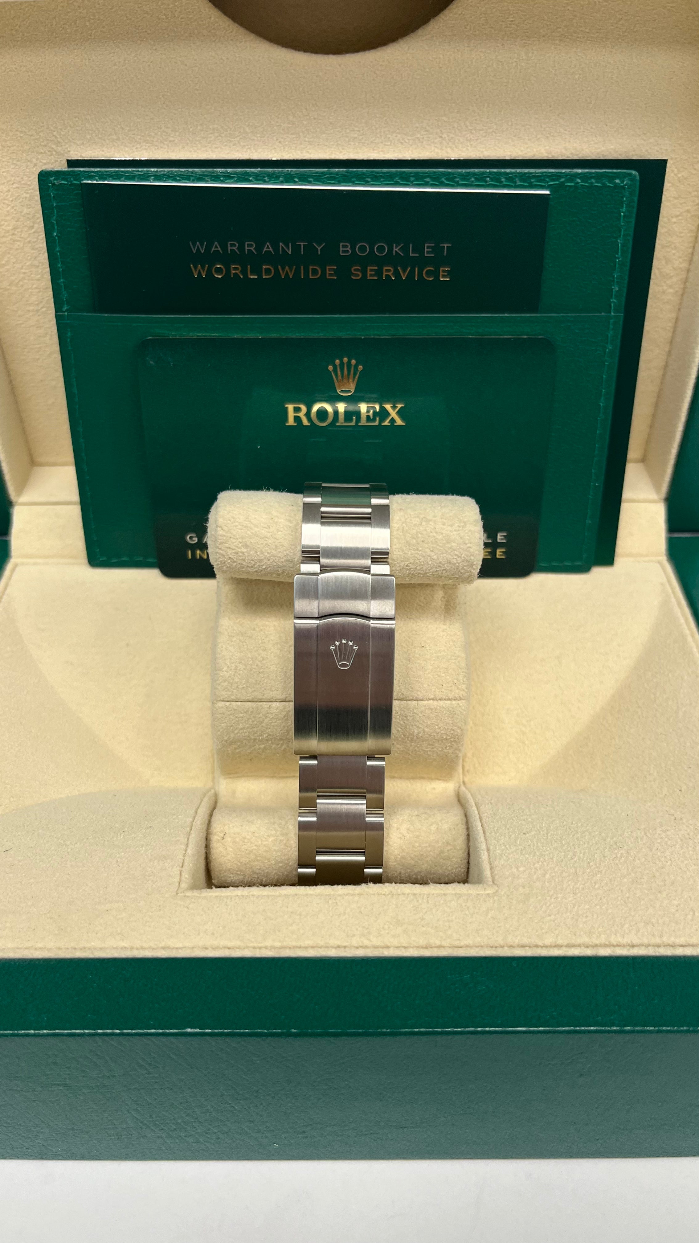 Original Rolex Air King 116900 Men's Watch - Black Dial, Stainless Steel, Precision Timekeeping for Business & Formal Occasions