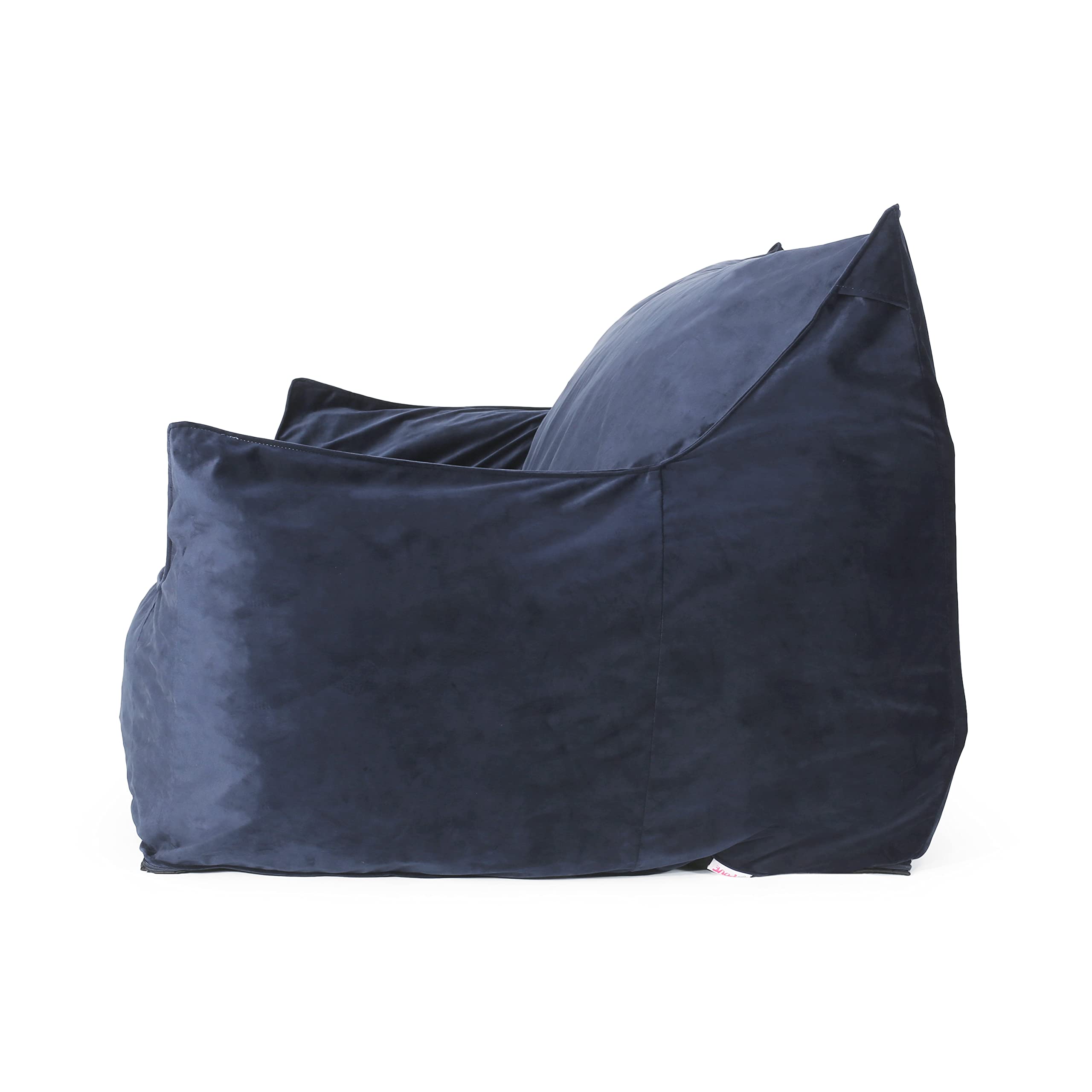 Christopher Knight Home Velie Small Bean Bag Chair - Midnight Blue, Ultra Soft & Comfortable for Kids, Teens & Adults - Perfect for Bedroom, Living Room, Dorm or Game Room Relaxation