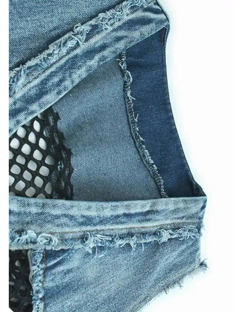 Women's Big Size Denim Vest & Wide Leg Pants Two-Piece Set - V-Neck Sleeveless Outfit for Spring/Fall 2025 | Casual Streetwear, Plus Size Fashion Trend | Perfect for Daily Wear, Office Outfits & Weekend Looks