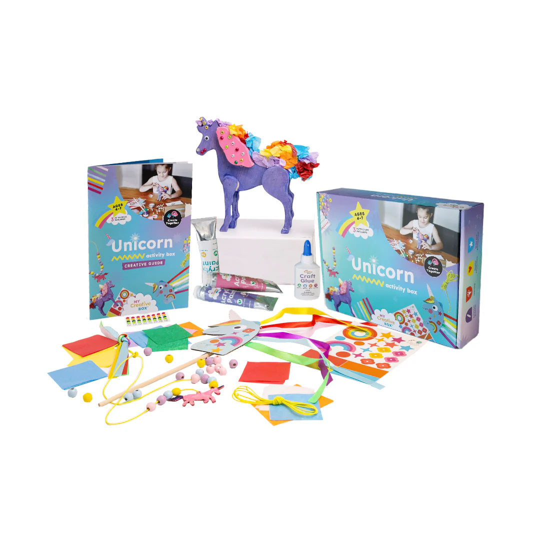 Unicorn Mini Creative Craft Kit for Kids - DIY Arts and Crafts Set for Birthday Parties, Classroom Activities & Holiday Gifts