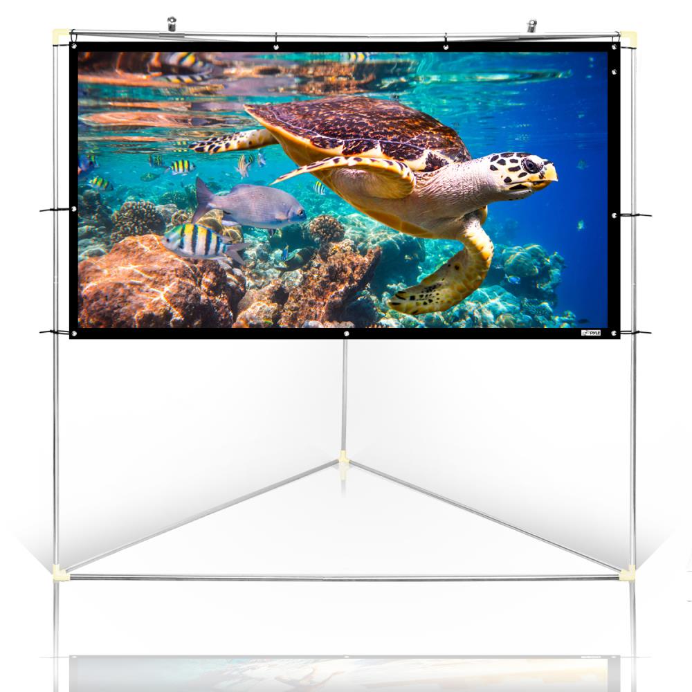 100-Inch Outdoor Projector Screen - Portable & Weatherproof for Backyard Movies, Camping, and Drive-In Theaters