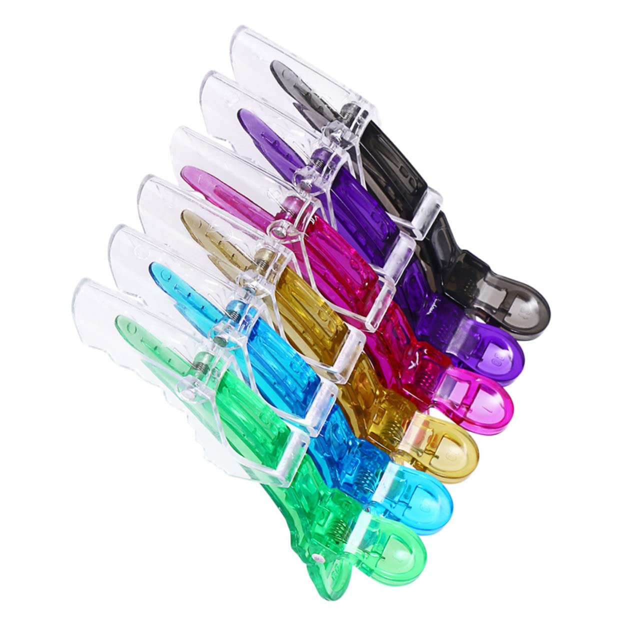FOMIYES 6 Pack Small Alligator Hair Clips for Women - No Damage Traceless Hair Clips for Thick Hair, Stylish Barrettes & DIY Hairstyles - Perfect for Salon, Wedding, Party & Everyday Use