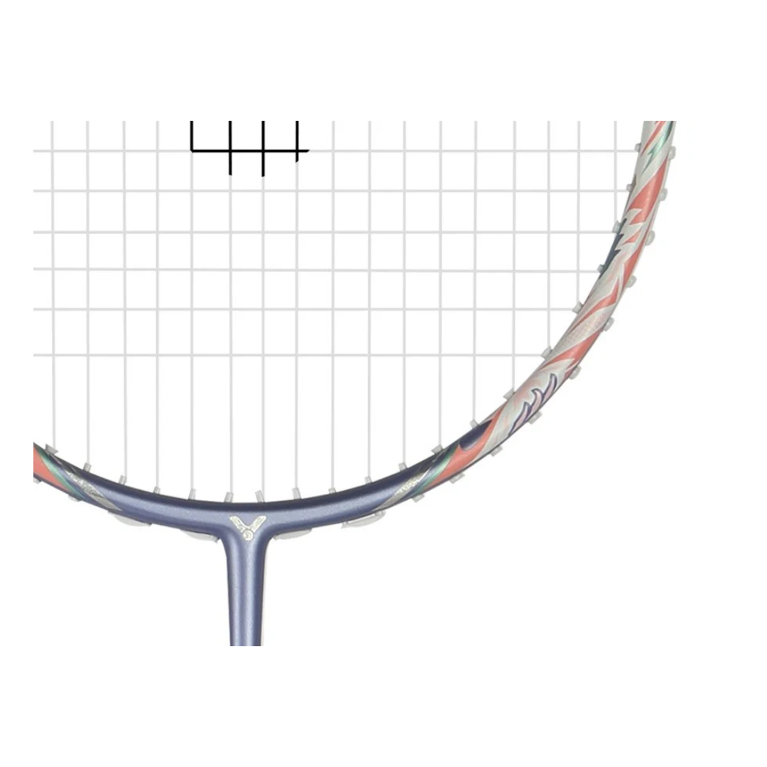 Victor Thruster Ryuga Muse Unstrung Badminton Racket - Pink Glow | Professional Tournament Grade Shuttlecock Racket for Competitive Play & Training