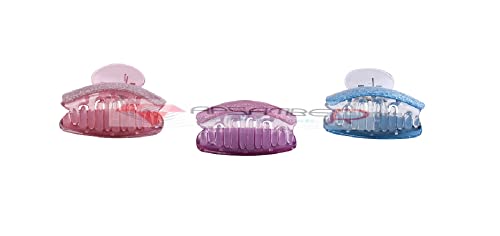 APSAMBR 3-Piece Hair Claw Clips for Women - Korean Style Hair Accessories for Ponytail, Bun & Updo Hairstyles - Non-Slip Hair Clips for Daily Use, Work & Special Occasions