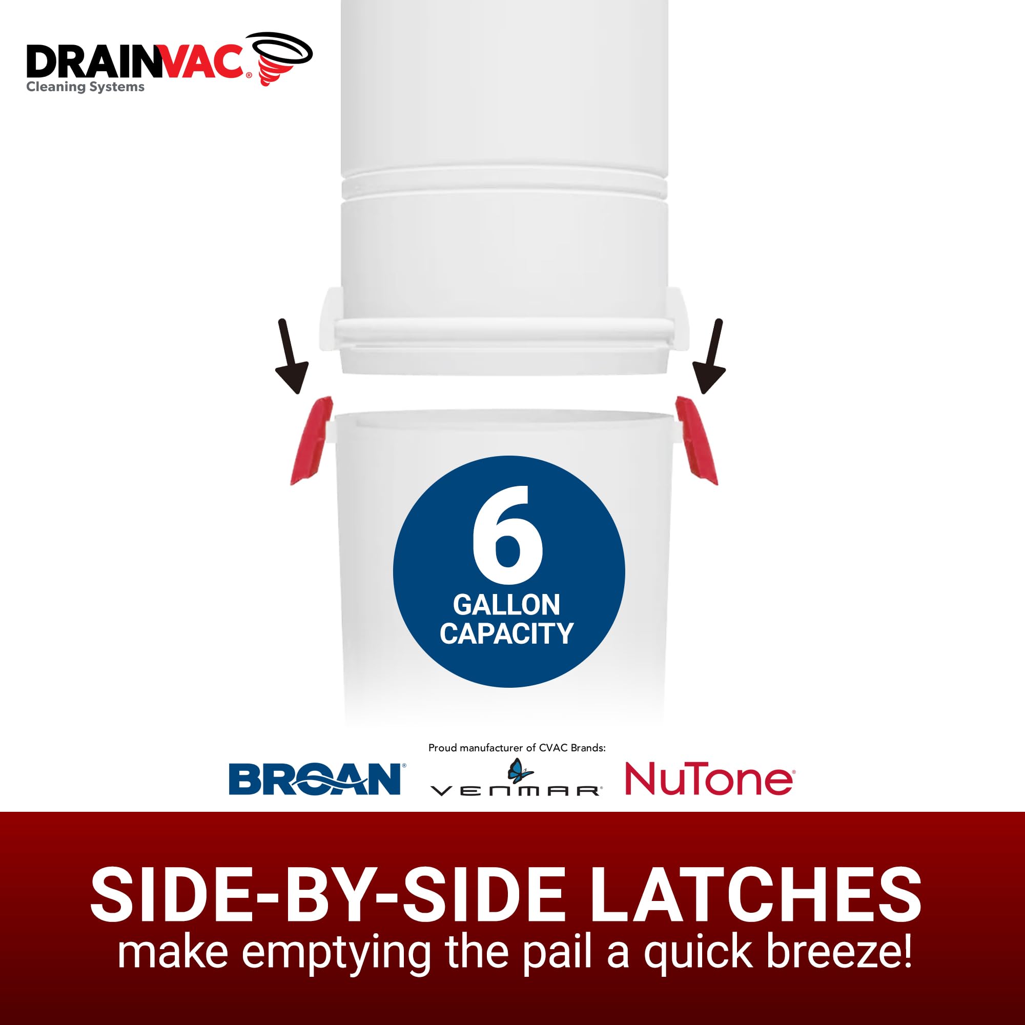 Broan-NuTone 550 Air Watts Residential Central Vacuum System - Powerful Suction, Anti-Vibration Technology | Ideal for Whole House Cleaning, Pet Hair Removal & Allergy Relief