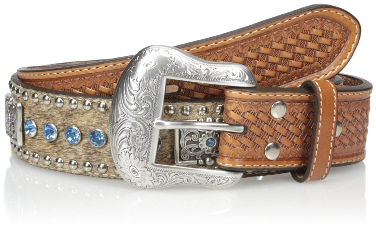 Nocona Men's Blue Rhinestone Western Belt - Stylish Cowboy Belt for Rodeo, Country Music Concerts & Western Fashion