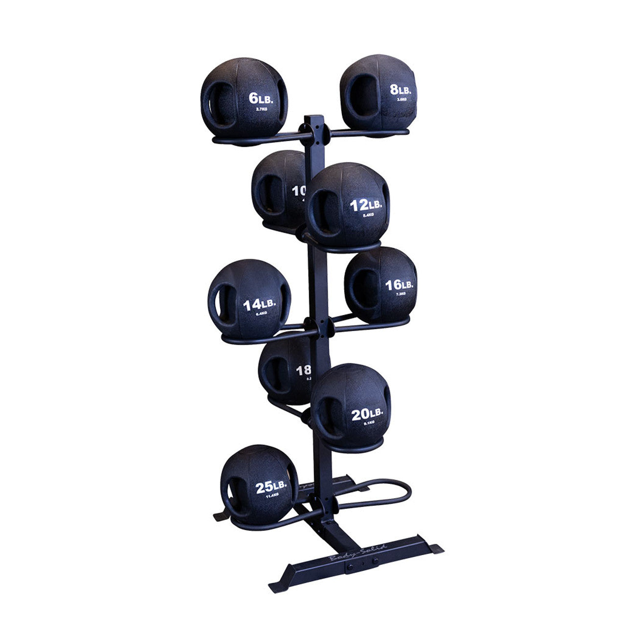 Body Solid Vertical Medicine Ball Stand - Heavy Duty Wall Ball Holder for CrossFit, Gym & Home Workouts - Perfect for Slam Balls, Exercise & Strength Training
