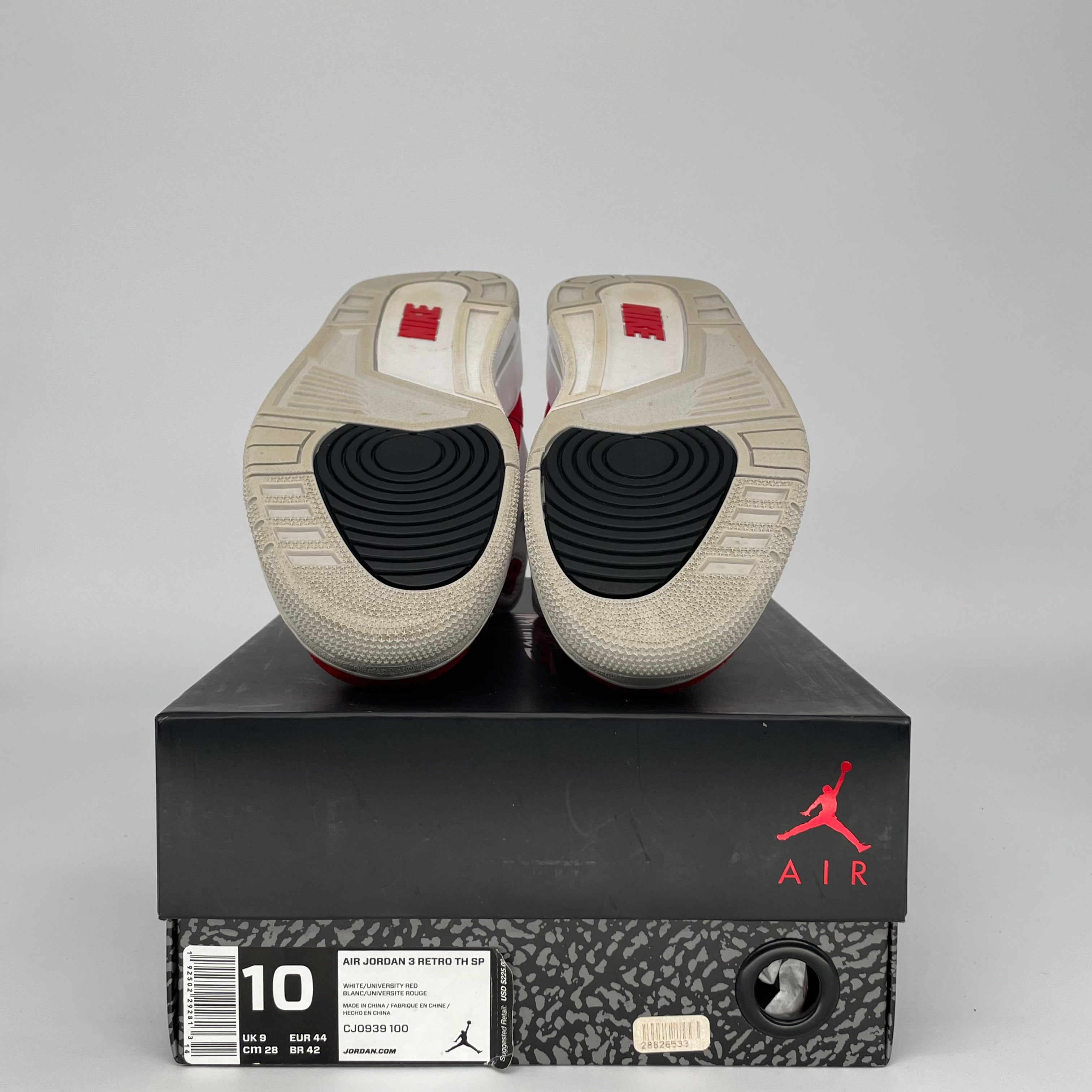AIR JORDAN 3 TINKER UNIVERSITY RED Men's Basketball Shoes Size 10 - CJ0939-100 | Authentic Retro Sneakers for Sports, Streetwear & Sneaker Collectors