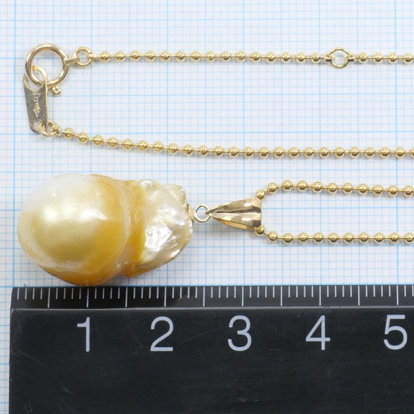 18K Yellow Gold Pearl Necklace for Women - Elegant Cultured Pearl Jewelry Gift for Anniversary, Wedding, Birthday & Special Occasions