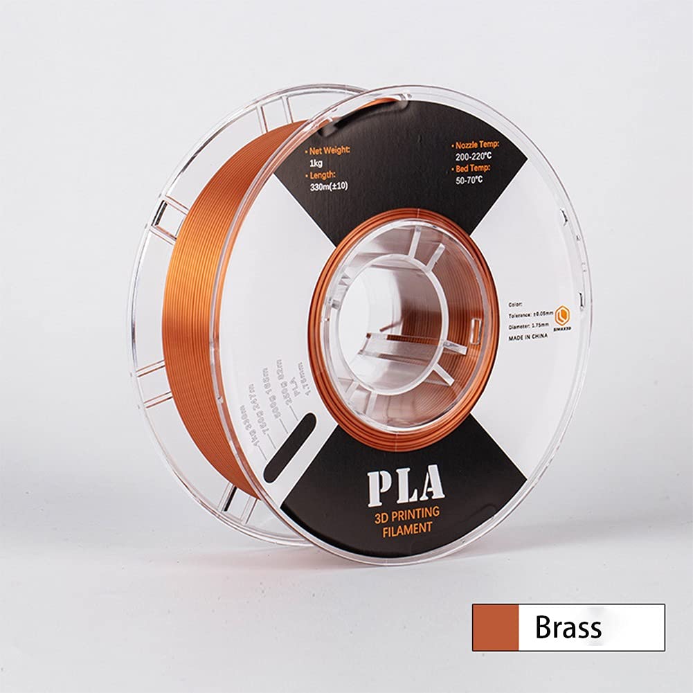 Premium 3D Printer Filament PLA 1.75mm - Silk Silver Metallic PLA Filament 1KG/2.2LBS Spool for Smooth Printing - Ideal for Cosplay Props, Model Making & DIY Crafts