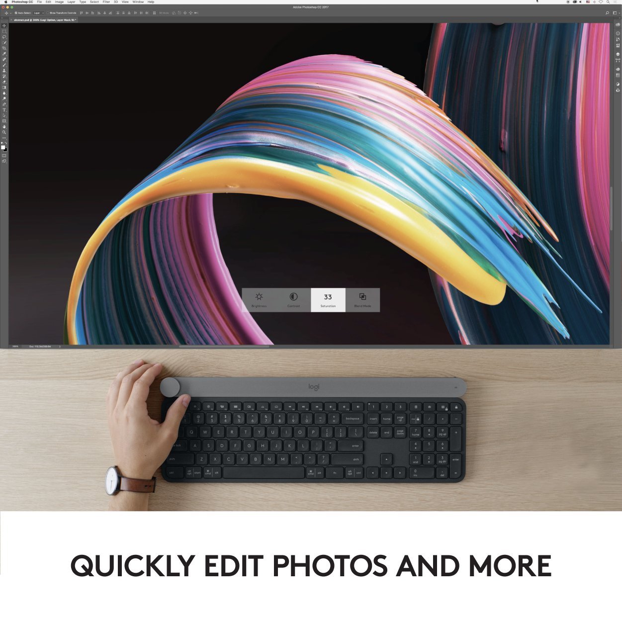 Logitech Craft Wireless Illuminated Keyboard - QWERTY Italian Layout (Black) | Premium Backlit Keyboard for Office, Design & Creative Work