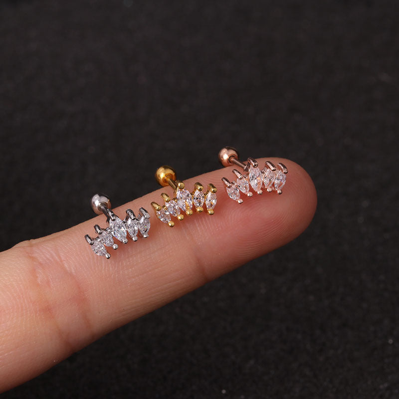 20G Lizard & Insect Conch Piercing Jewelry Set - Unique Body Jewelry for Cartilage & Ear Piercings | Perfect for Goth, Punk & Alternative Fashion Styles