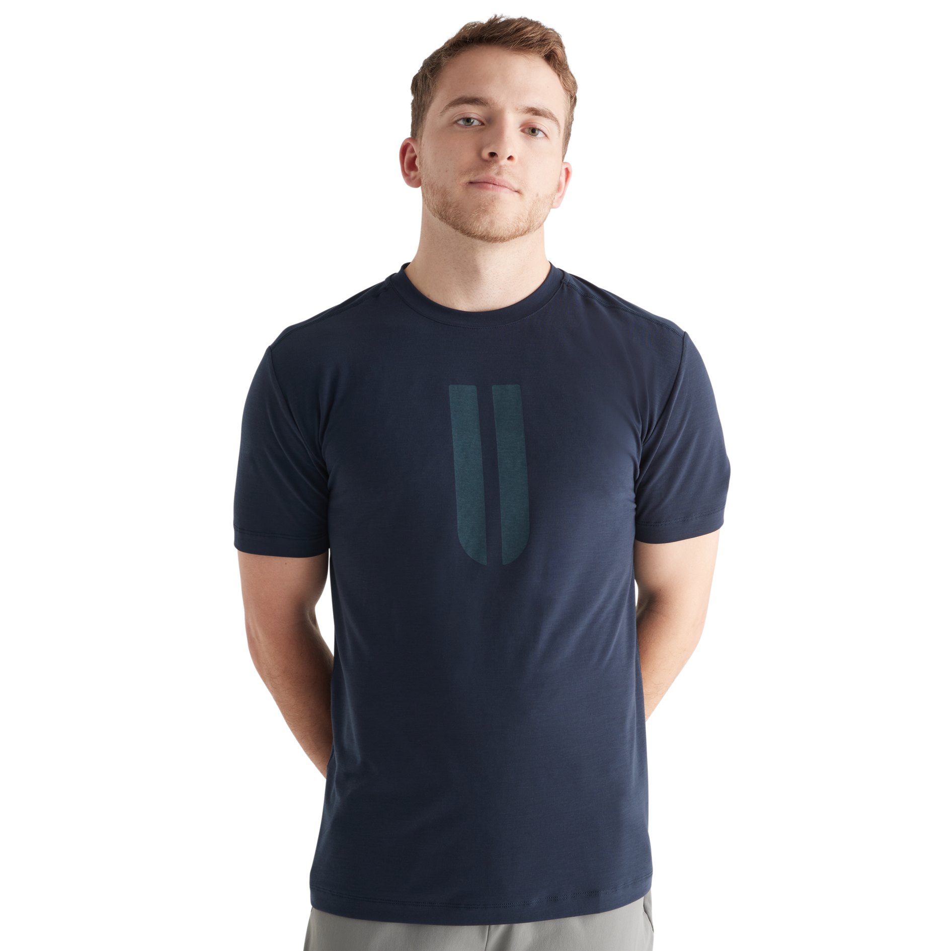 Men's Horns Graphic T-Shirt - Night Navy Blue Casual Tee for Streetwear & Everyday Outfits
