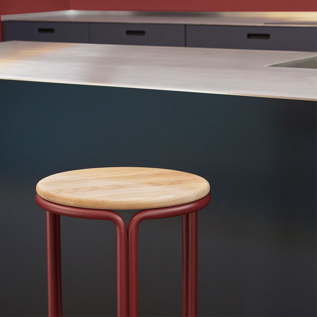 Premium Hardie Bar Stool - Modern Counter Height Stool with Back Support for Kitchen Island, Bar & Dining Room - Durable & Comfortable Seating Solution