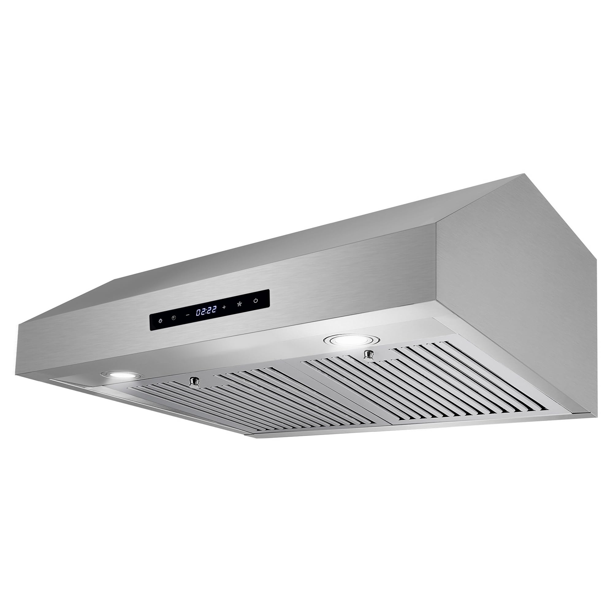 COSMO UMC30 30-Inch Stainless Steel Under Cabinet Range Hood - 380 CFM Ducted Ventilation, LED Lights & Touch Controls - Perfect for Kitchen Remodeling & Modern Home Cooking