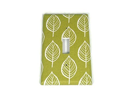 Decorative Single Light Switch Plate Cover - Olive Branch & Leaves Design (220S) for Living Room, Bedroom, or Office Decor