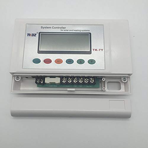 TK-7Y Smart Solar Water Heater Controller - Automatic 220V Microcomputer Charge Controller for Home Solar Systems | Perfect for RV, Off-Grid Cabins & Residential Solar Water Heating