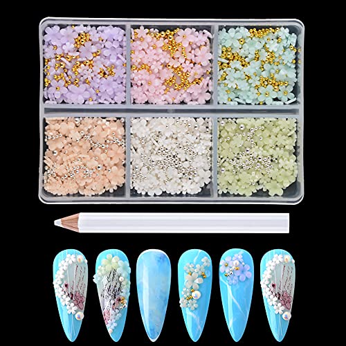 6 Colors/Flower + Caviar Beads（Style A, Color Change)