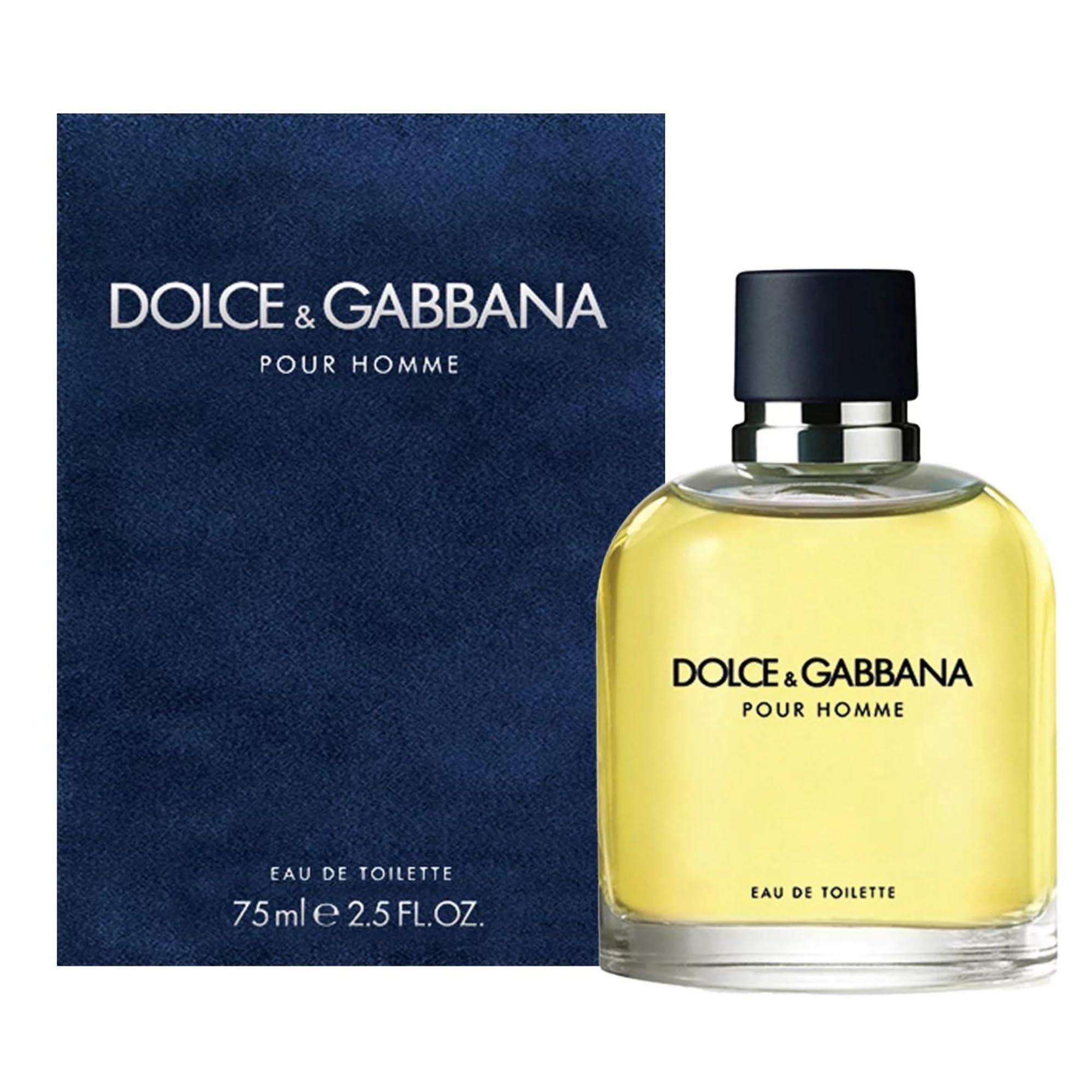 Dolce & Gabbana Pour Homme Cologne for Men - 2.5 oz (75 ml) Eau de Toilette Spray - Fresh Woody Scent - Travel Size Perfume - Perfect for Daily Wear, Office & Special Occasions