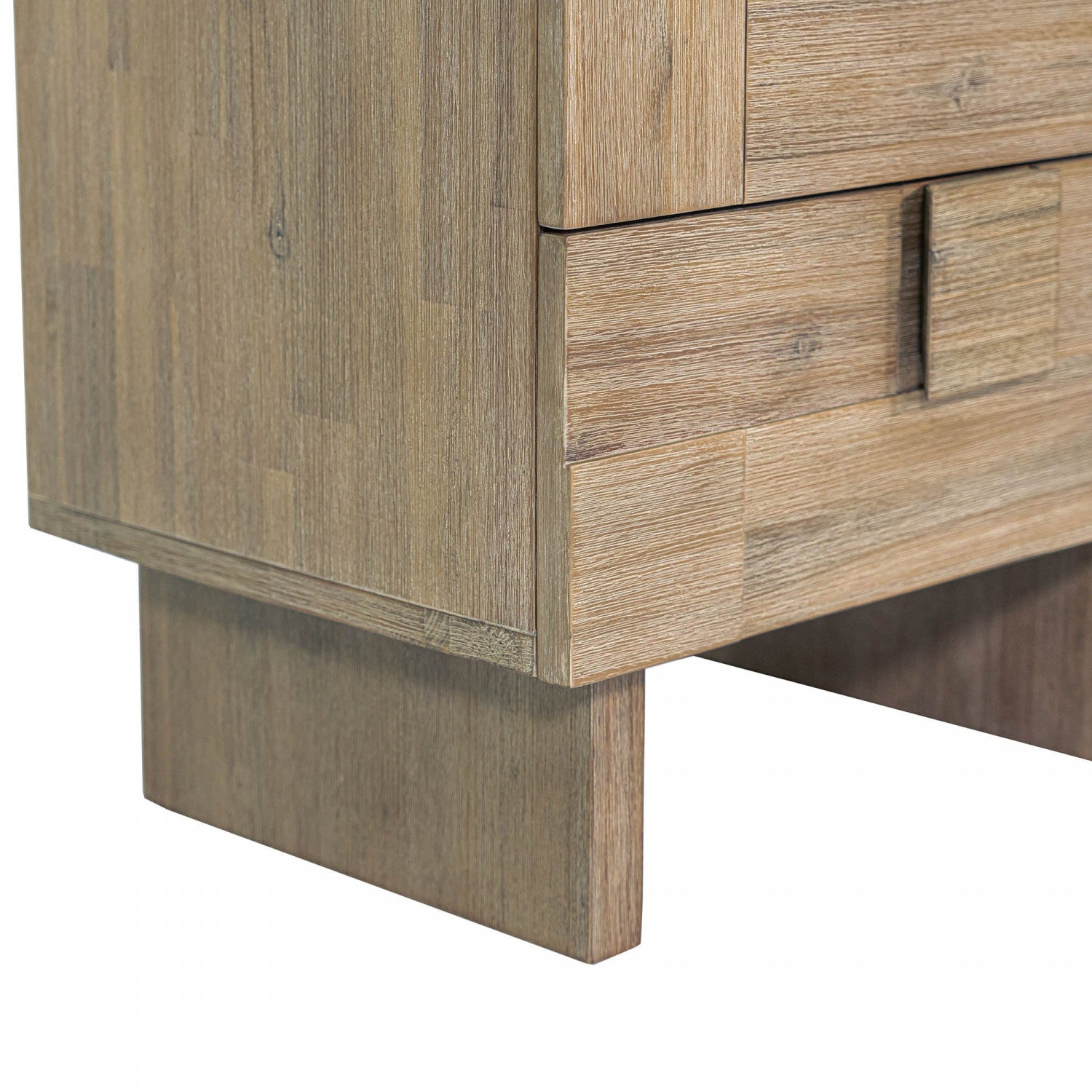 Brumont Brown Nightstand - Modern Bedside Table with Storage for Bedroom, Living Room & Office
