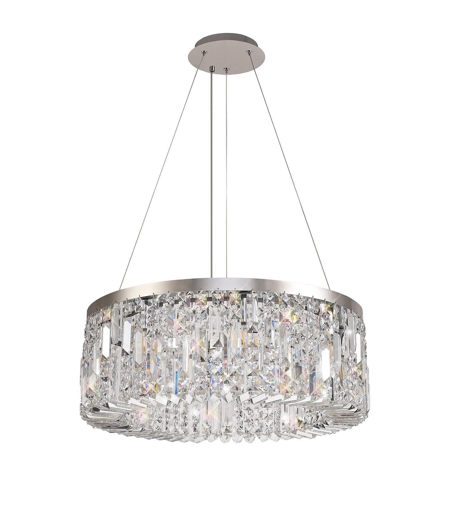 Polished Chrome & Crystal