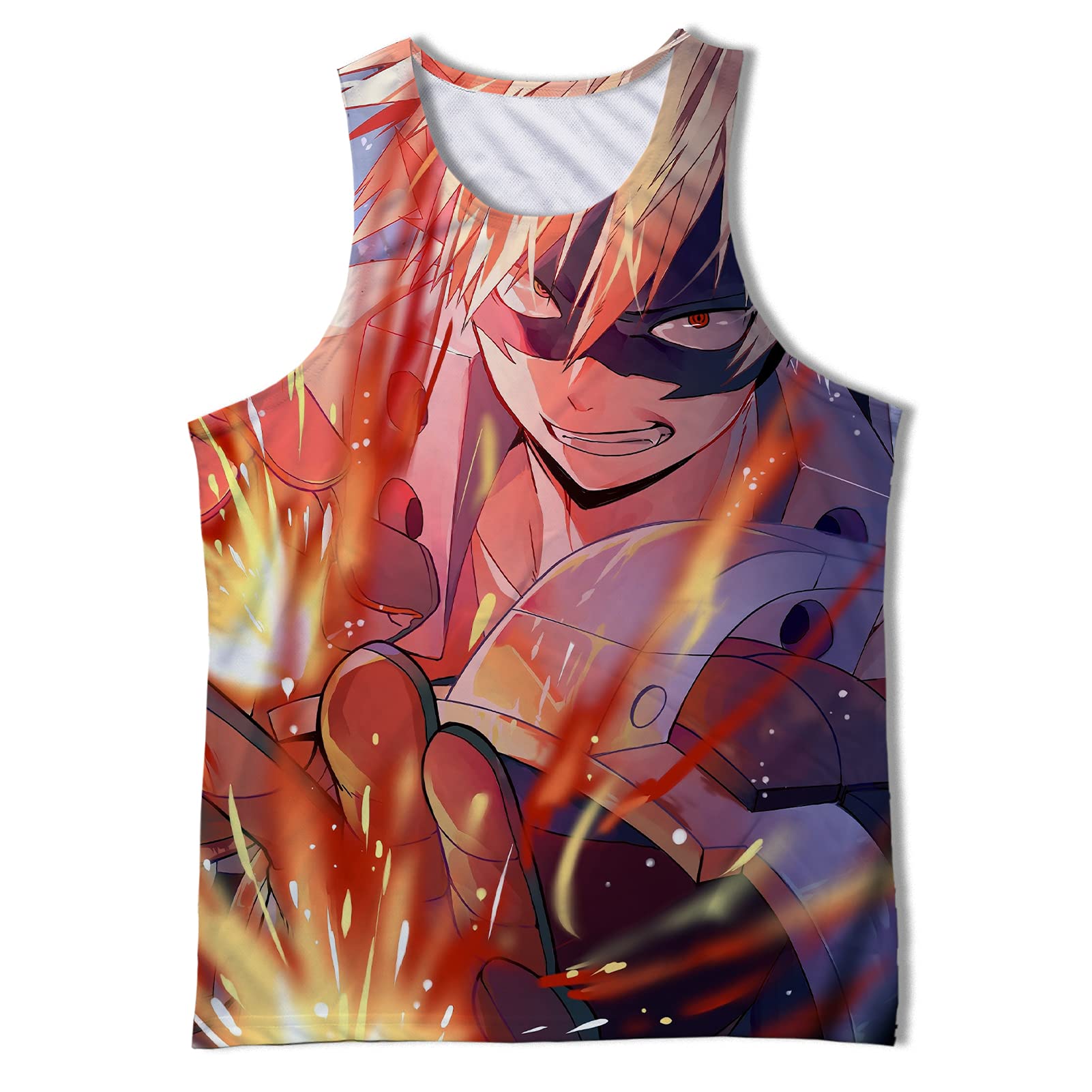 My Hero Anime Tank Top for Men - Sleeveless Workout Shirt, Gym & Casual Wear - Boku No Hero Academia Merchandise