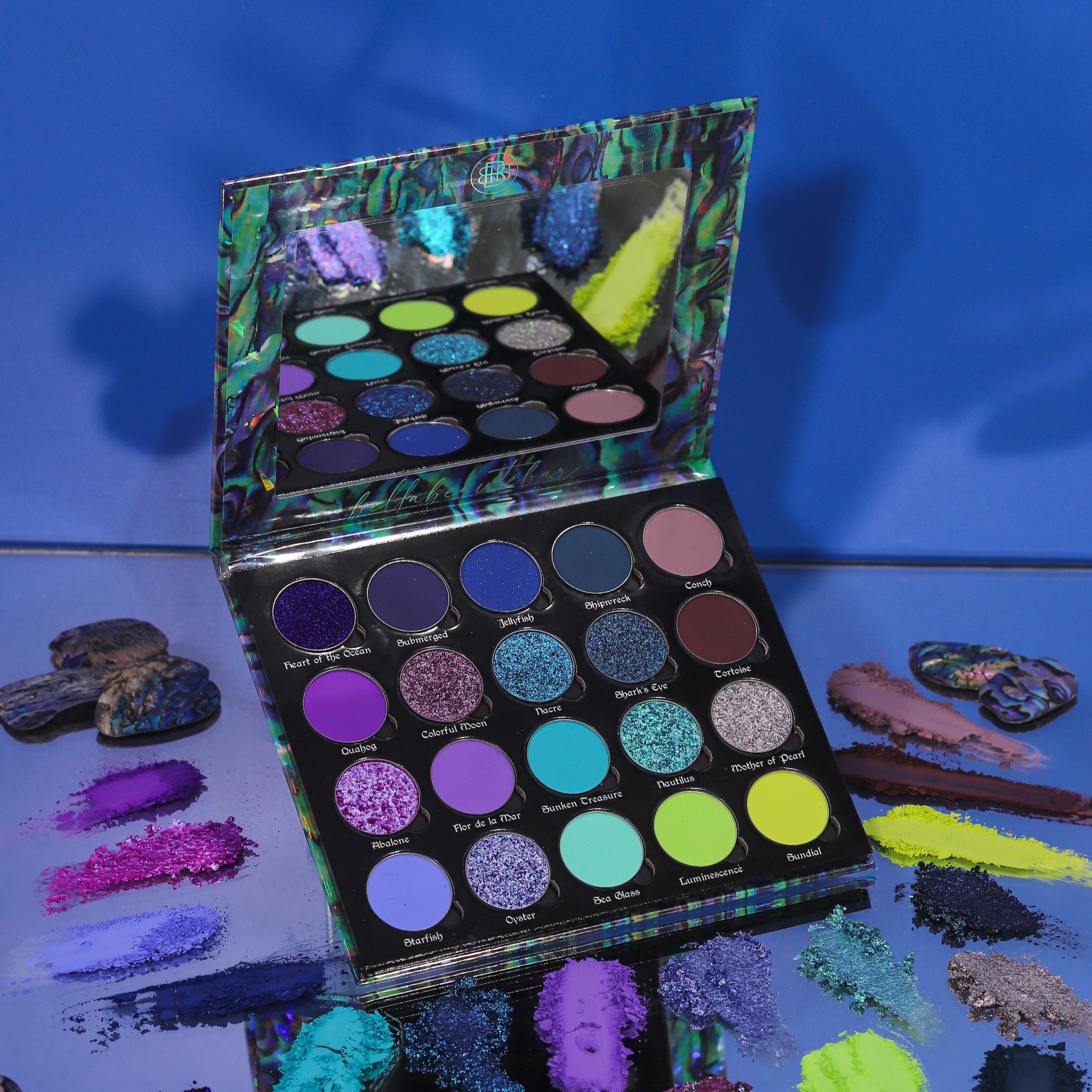 Ocean Jewel Eyeshadow Palette - 12 Vibrant Matte & Shimmer Shades for Stunning Eye Makeup | Perfect for Day & Night Looks, Parties & Special Occasions