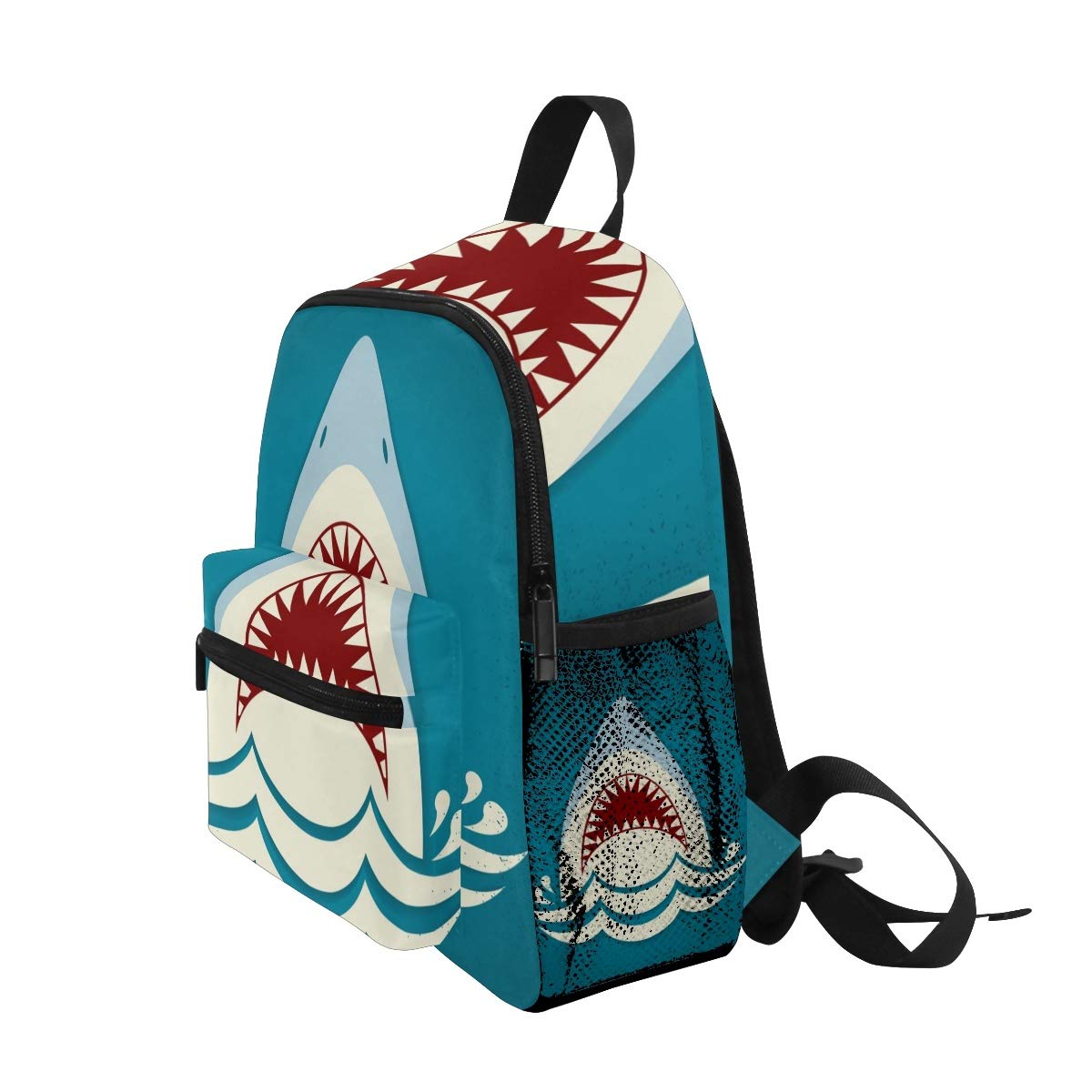 **Shark Tooth Jaws Kids Backpack for Boys & Girls Ages 3-7 - Durable & Lightweight School Bag for Preschool, Daycare & Outdoor Adventures**