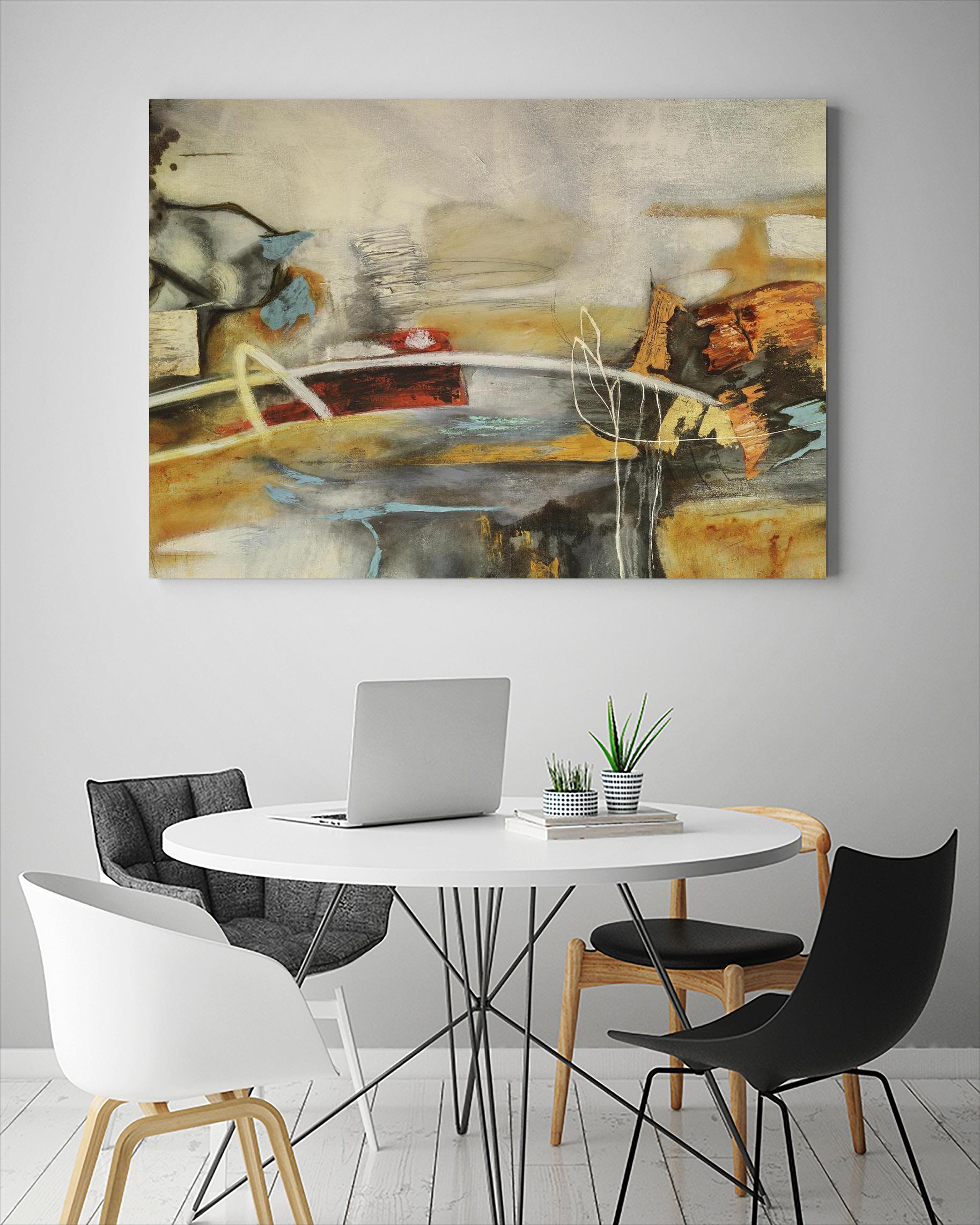 Composition I - Premium Abstract Art Print for Modern Home & Office Decor | Wall Art for Living Room, Bedroom & Workspace