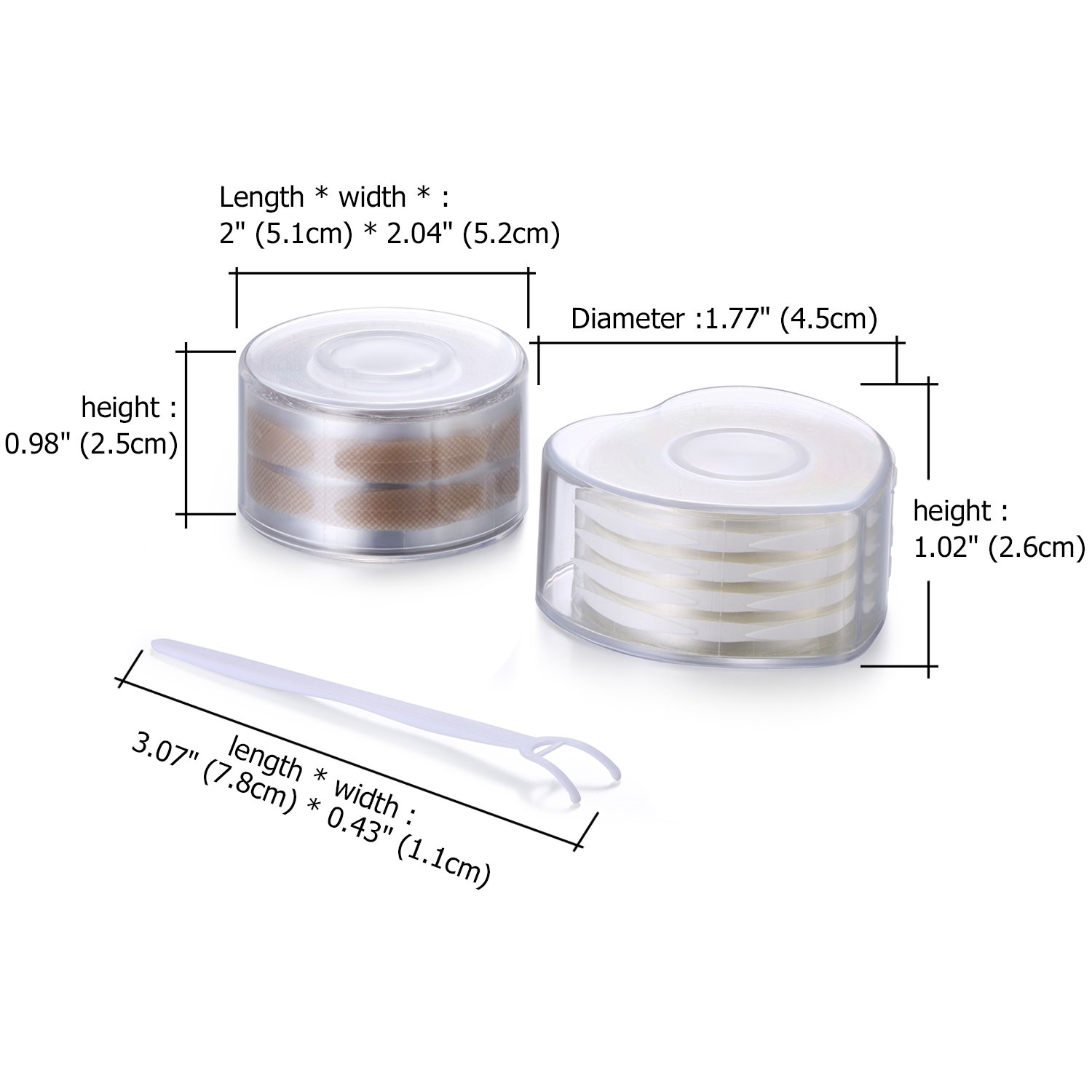 Natural Waterproof Eyelid Tape - Invisible Single & Double Eyelid Stickers for Asian Eyes | Adhesive Lash Fiber Glue Tapes for Bigger Looking Eyes | Perfect for Makeup, Cosplay & Everyday Use
