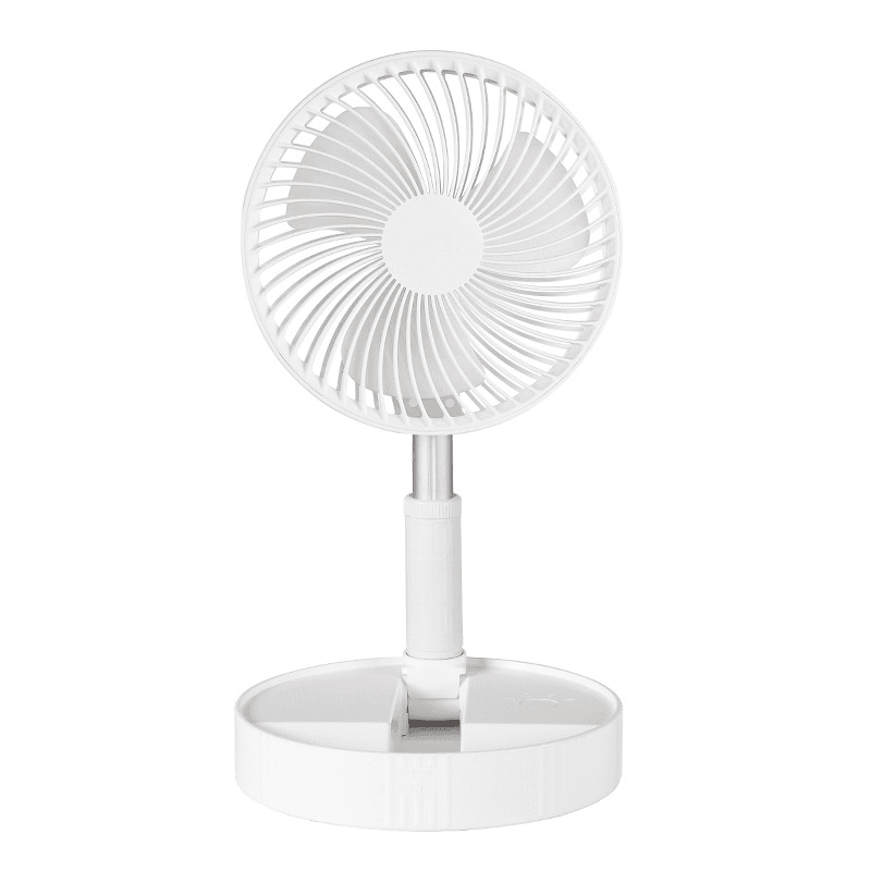 4 in 1 Foldable Portable Fan - USB Rechargeable, 3 Speed Settings, Quiet Personal Cooling Fan for Home, Office, Travel, Camping & Outdoor Activities