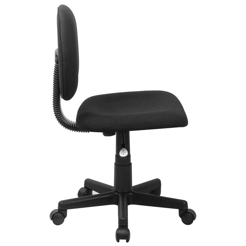 BT 660 Flash Mid Fabric Swivel Armless Task Office Chair - Ergonomic Desk Chair for Home & Office Workspace, Study, Gaming, and Conference Rooms