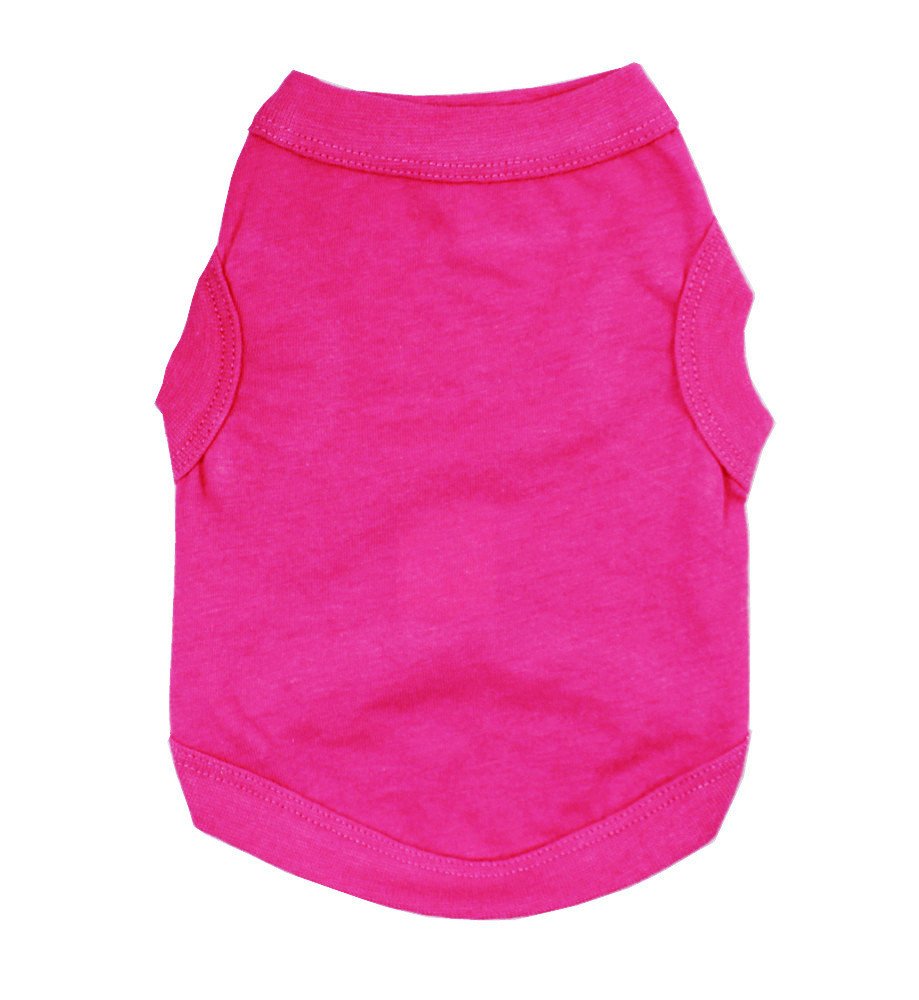 Fuchsia Dog & Cat Vest - Summer Cotton T-Shirt Apparel for Small to Large Pets | Vacation, Outdoor & Casual Wear for Puppies & Female Dogs